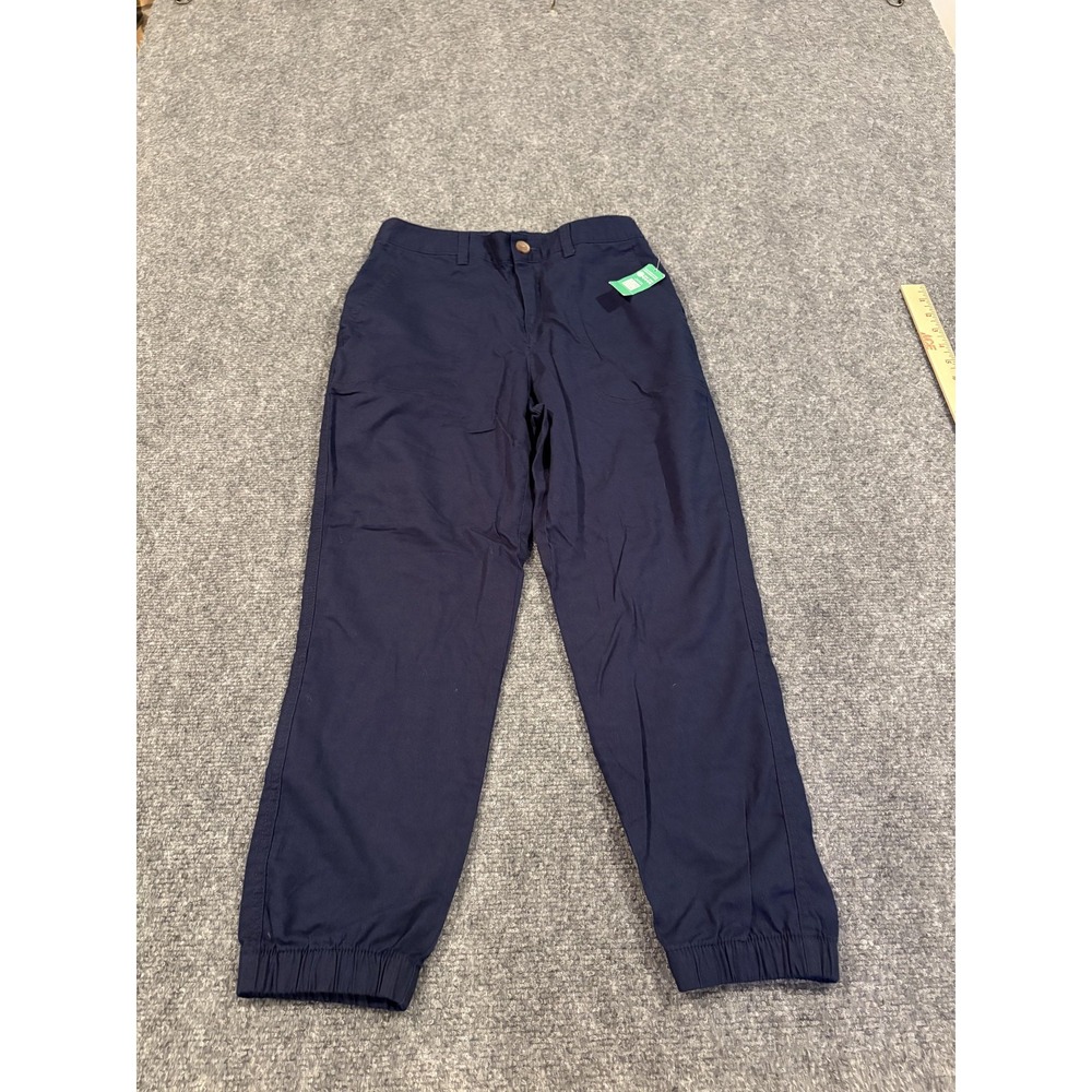 GAP Pants Womens 4 Petite Navy Blue Girlfriend Jogger Elastic Cuffs Brand New